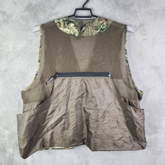 Mens Camo Hunting Vest Jacket Mossy Oak Break-Up Infinity 1/2 Zip Size XL/2XL - Picture 9 of 13